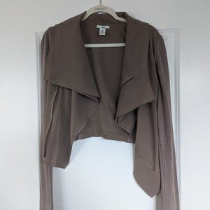 bar III asymmetrical jacket/cardigan with zipper